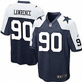 Nike Men & Women & Youth Cowboys #90 Demarcus Lawrence Thanksgiving Navy Blue Team Color Game Jersey,baseball caps,new era cap wholesale,wholesale hats